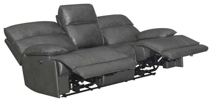 Stanford Cushion Back Power Sofa Charcoal - What A Room