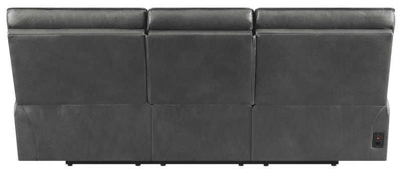 Stanford Cushion Back Power Sofa Charcoal - What A Room