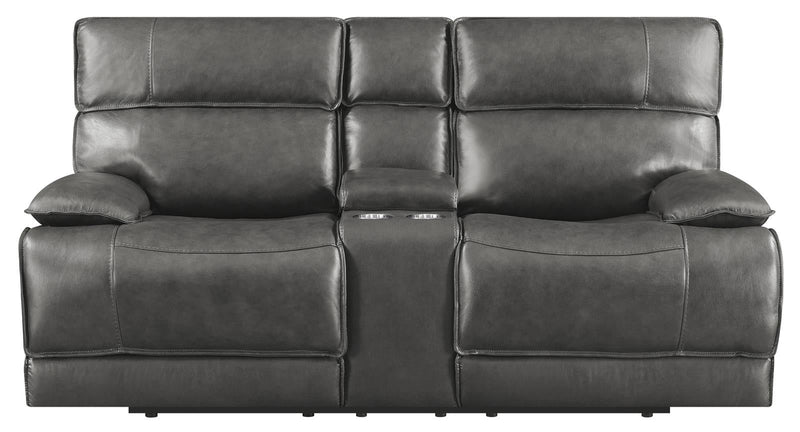 Stanford Cushion Back Power Loveseat Charcoal - What A Room