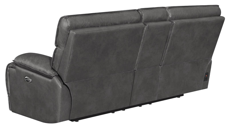Stanford Cushion Back Power Loveseat Charcoal - What A Room