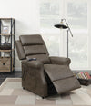 Upholstered Power Lift Recliner Brown - What A Room