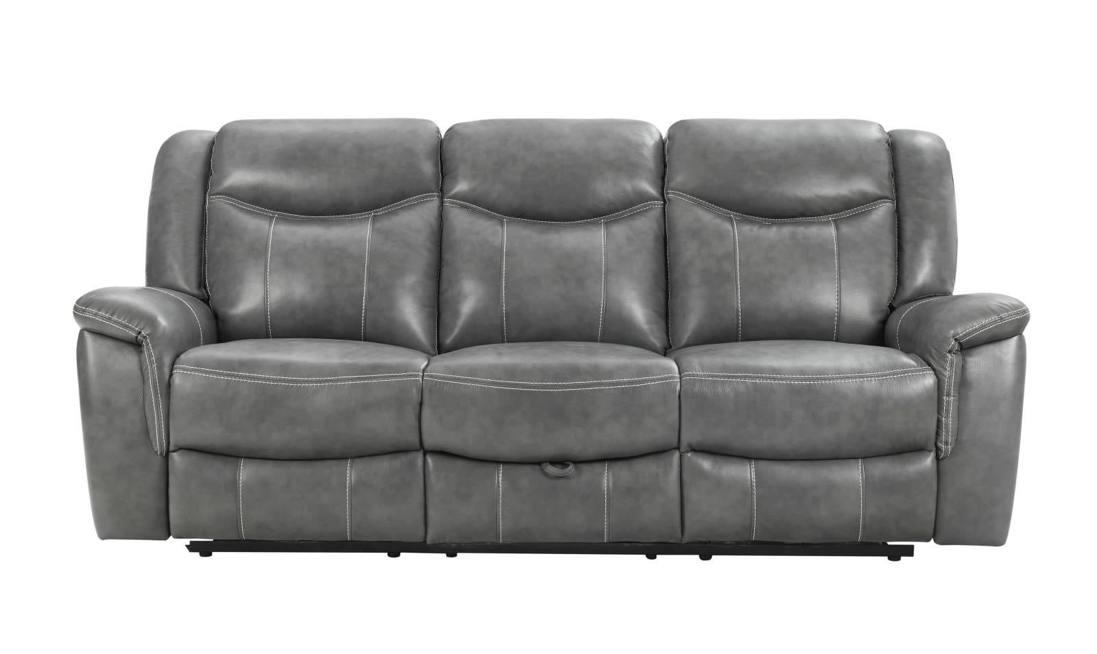 Conrad Upholstered Power Sofa with Drop-down Table Grey - What A Room