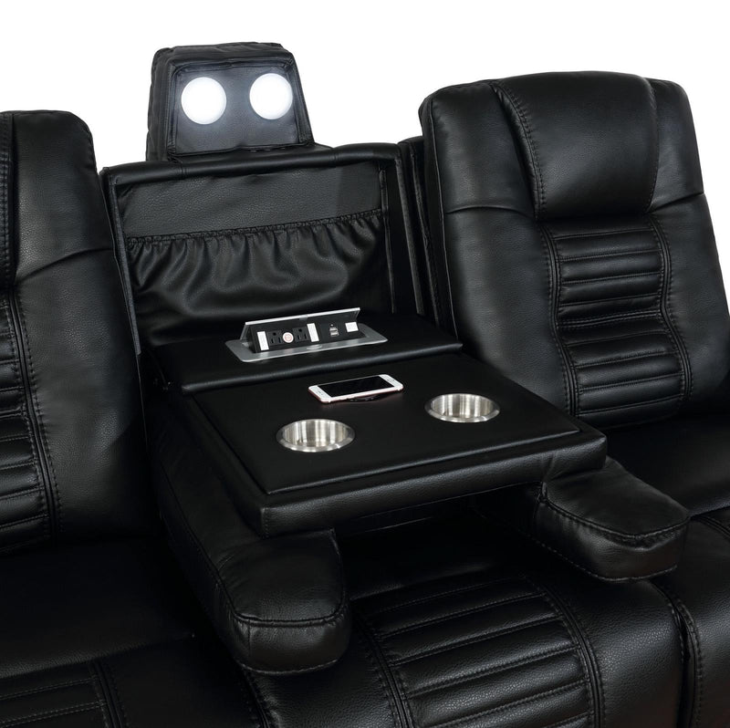 Zane Upholstered Living Room Set Black - What A Room