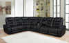 Zane 7-piece Dual Power Sectional Black - What A Room
