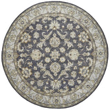 Sublime round rug with oranate designs and simple presentation - Santa Clara Home Furnishings Showroom