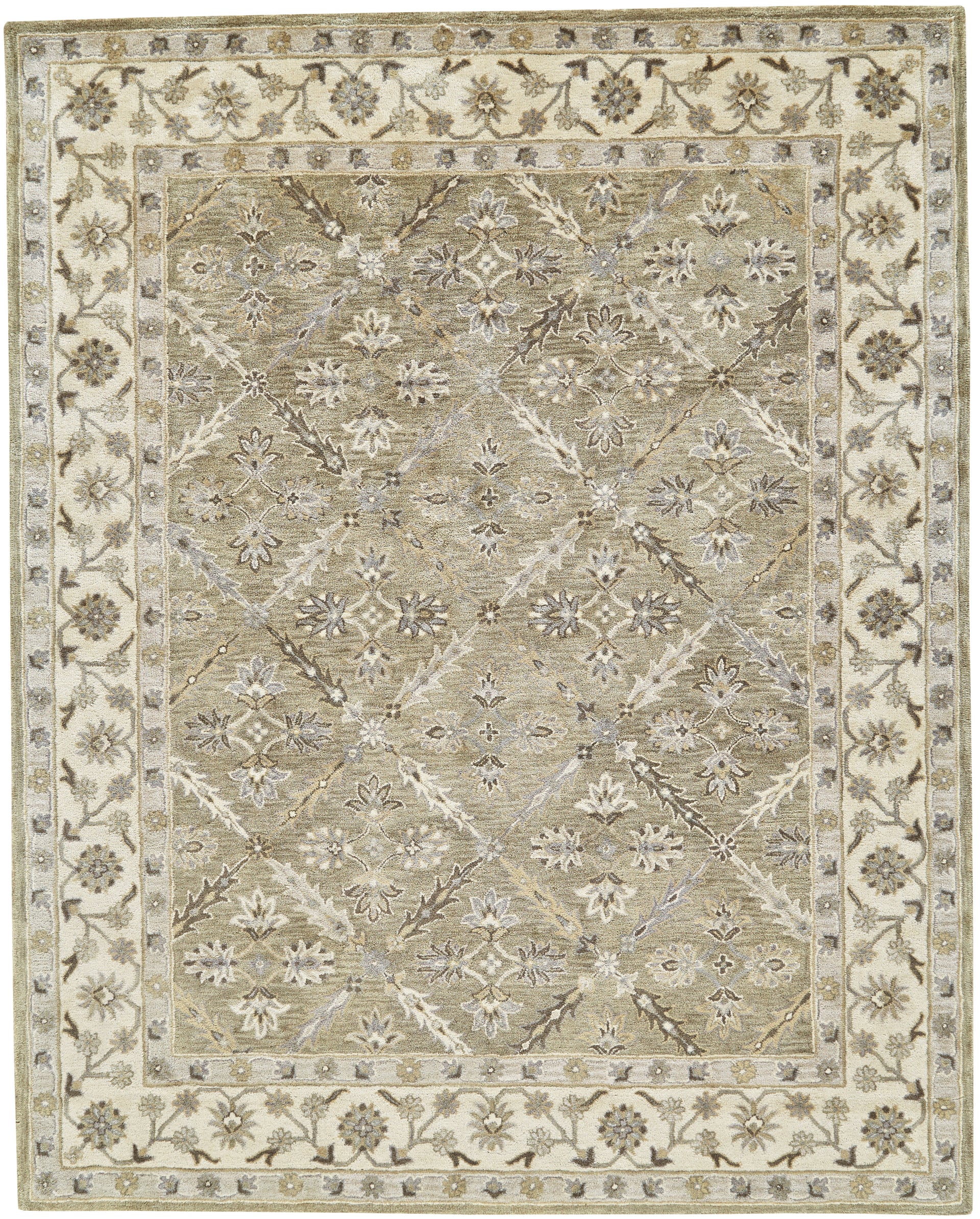 Subdued old world style in this Area rug - San Francisco Bay Area Home furnishing showroom