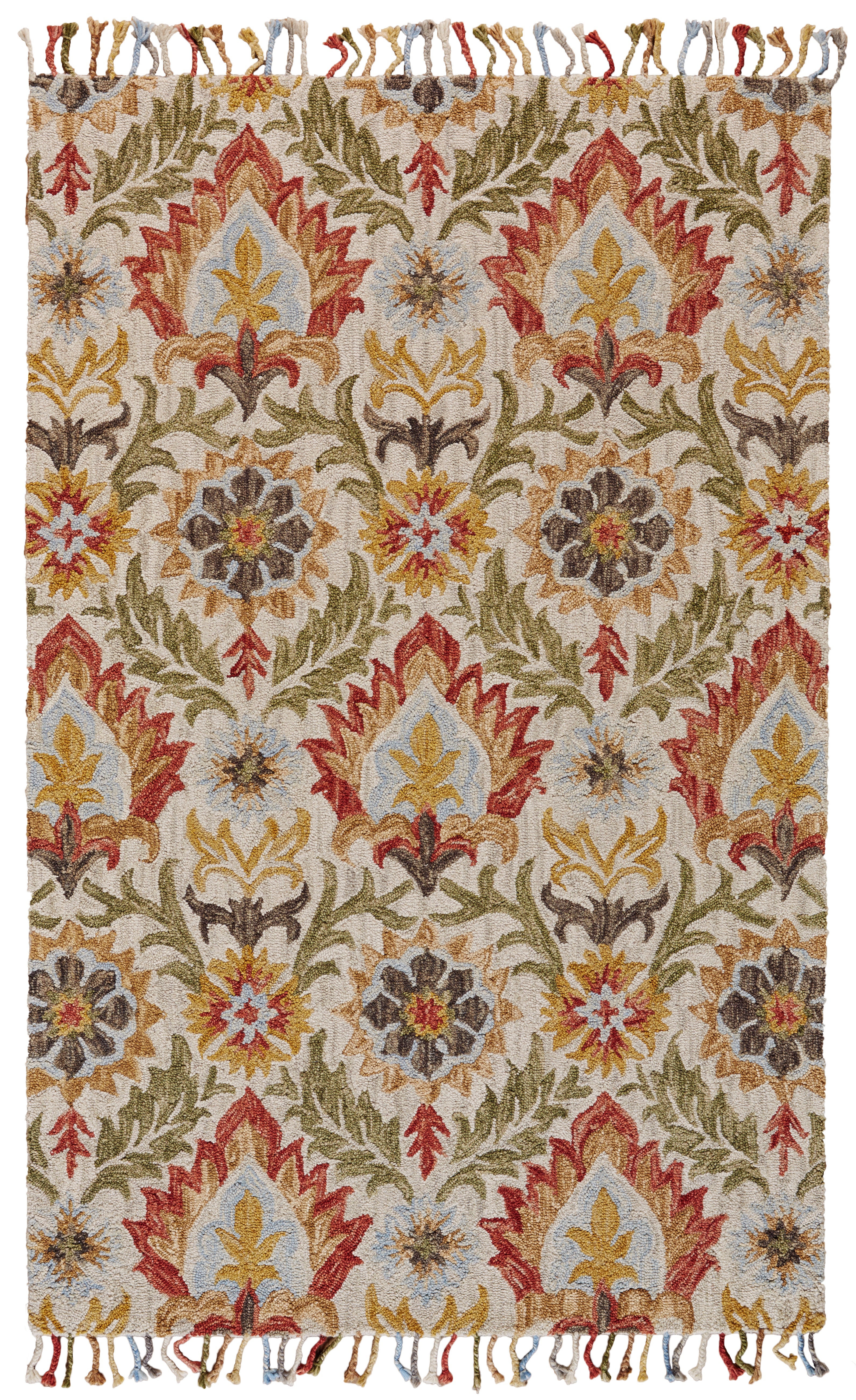 Muted Desert floral vibe in this area rug collection - By What A Room Serving San Mateo, Sunnyvale, Los Gatos, Pleasanton and the Greater San Jose area
