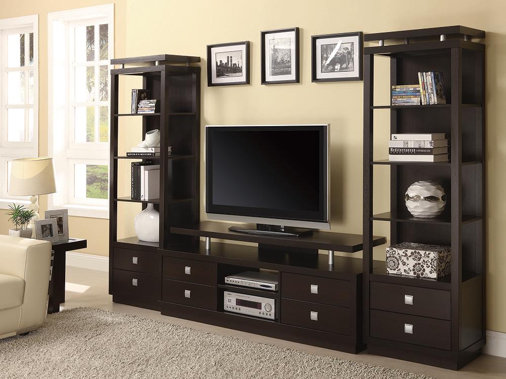 4-drawer TV Console Cappuccino - What A Room