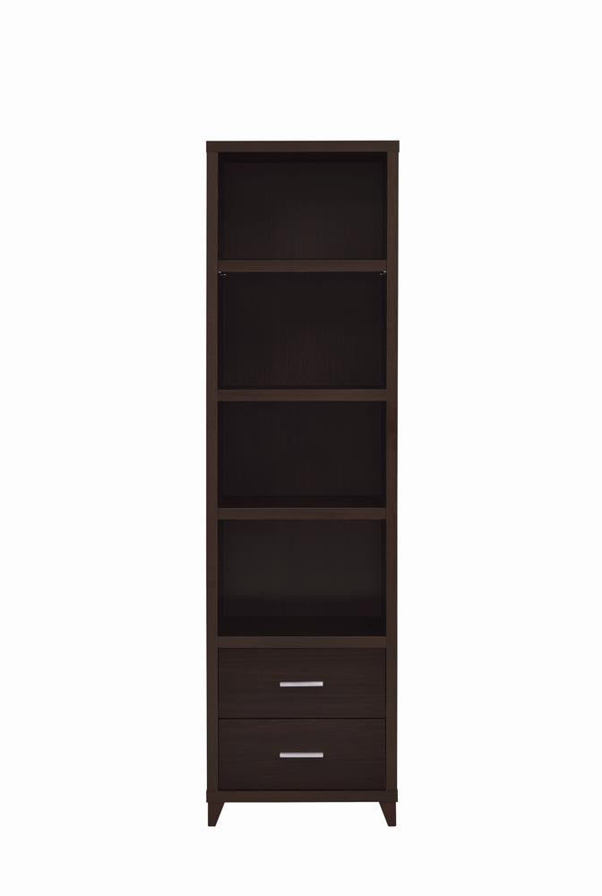 2-drawer Media Tower Cappuccino - What A Room