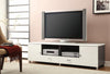 2-drawer TV Console White and Grey - What A Room