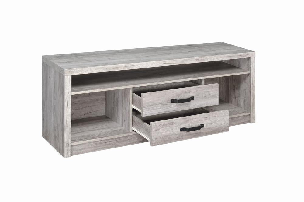 2-drawer TV Console Grey Driftwood - What A Room