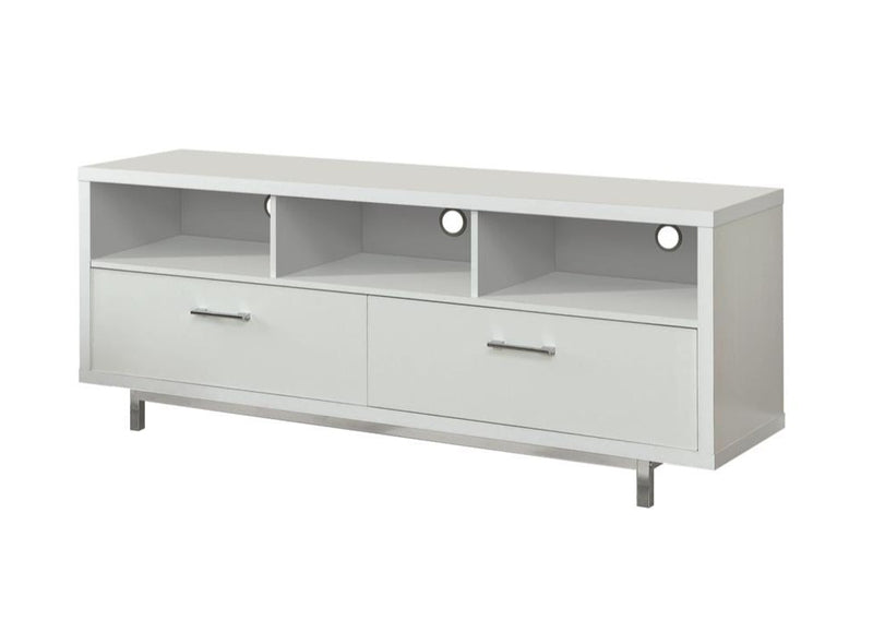 2-drawer Rectangular TV Console White - What A Room