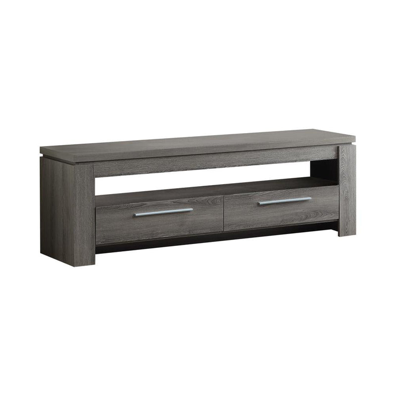 2-drawer TV Console Weathered Grey - What A Room