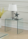 Square End Table Clear - What A Room