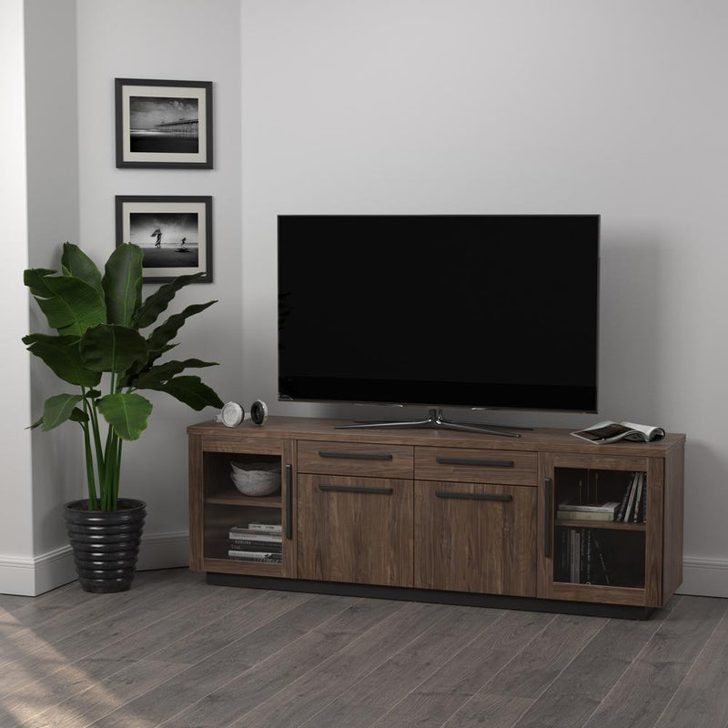 4-drawer TV Console Aged Walnut - What A Room