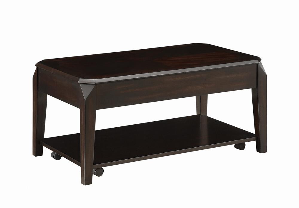 Lift Top Coffee Table with Hidden Storage Walnut - What A Room