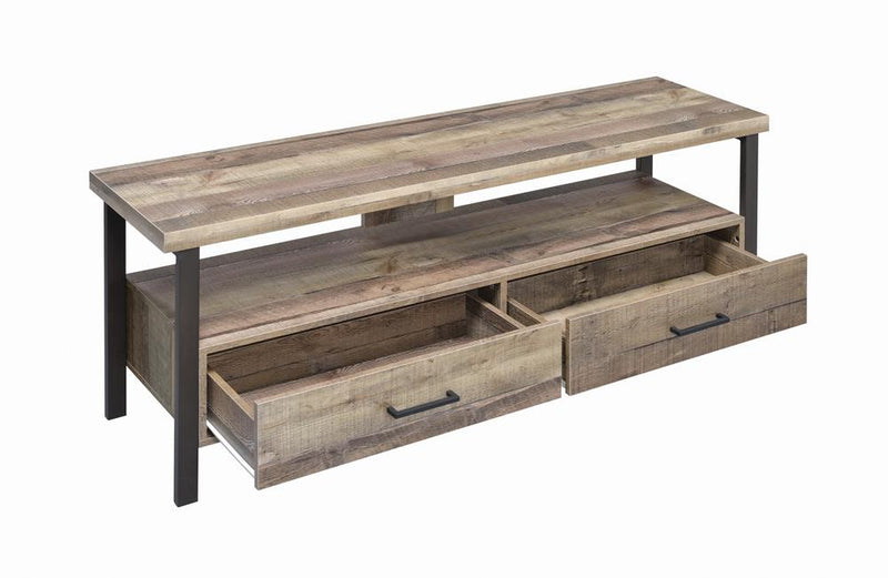 59″ 2-drawer TV Console Weathered Pine - What A Room
