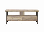 59″ 2-drawer TV Console Weathered Pine - What A Room