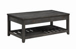 Lift Top Coffee Table with Storage Cavities Grey - What A Room
