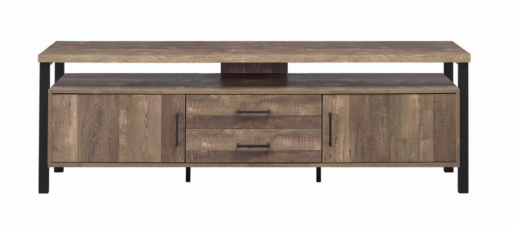 71″ 2-drawer Rectangular TV Console Rustic Oak - What A Room