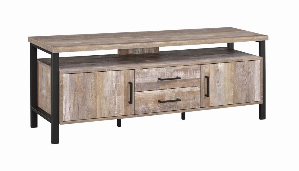 59″ 2-drawer TV Console Weathered Oak - What A Room