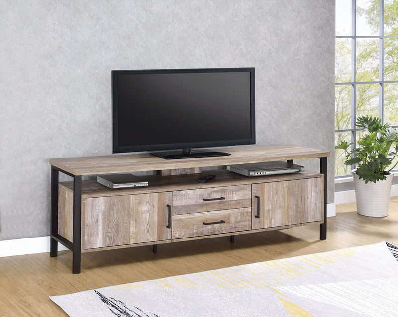 71″ 2-drawer TV Console Weathered Oak - What A Room