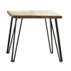 Gano End Table with Hairpin Leg Natural and Matte Black - What A Room