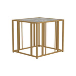 Eastbrook Metal Frame End Table Matte Brass - What A Room