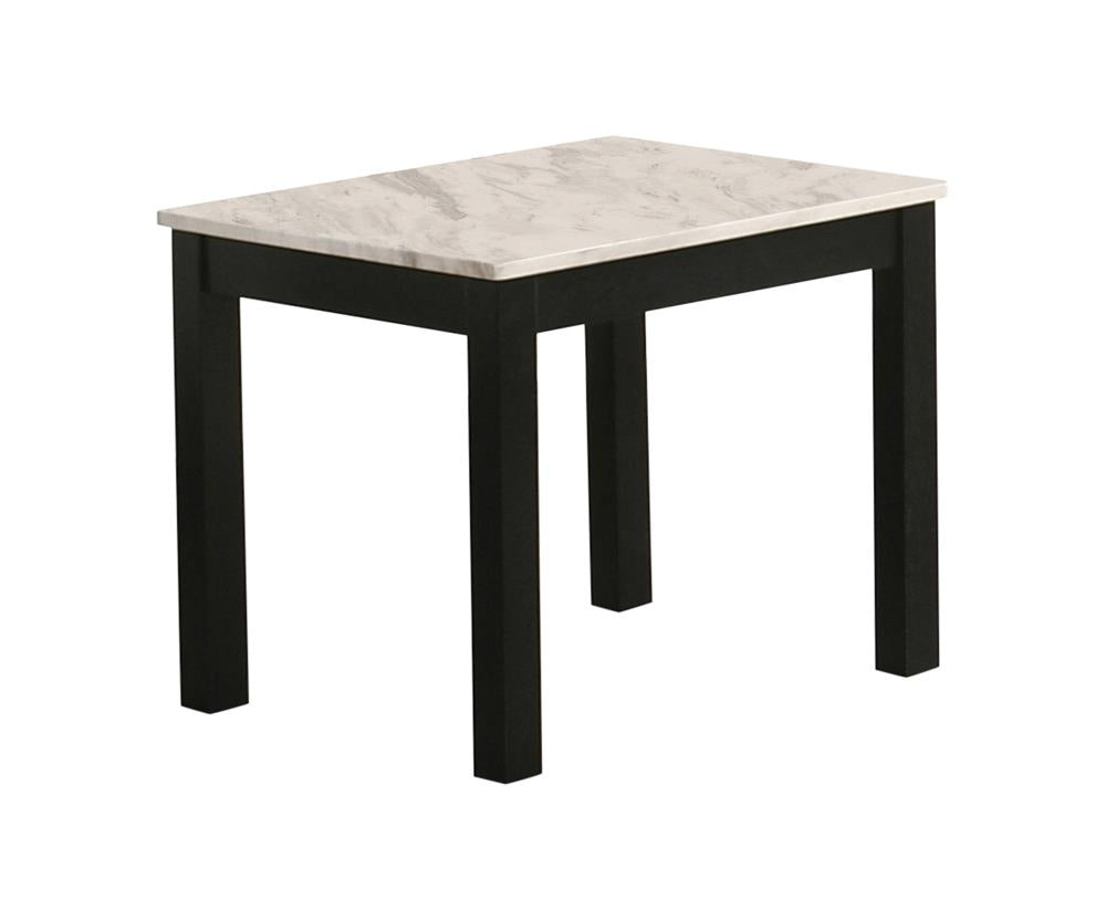 Faux Marble 3-piece Occasional Table Set White and Black - What A Room