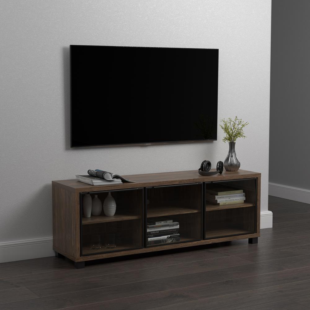 3-door TV Console Aged Walnut - What A Room