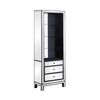 3-drawer Media Tower Black Titanium and Silver - What A Room