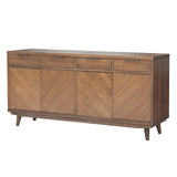 Piero Chevron Buffet 4 Drawers + 4 Doors - What A Room