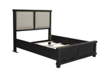Yosemite Upholstered Panel Bed in Café - What A Room