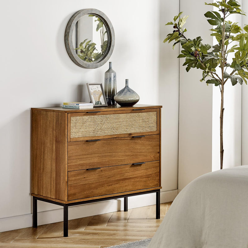 Caine Rattan Chest 3 Drawers - What A Room