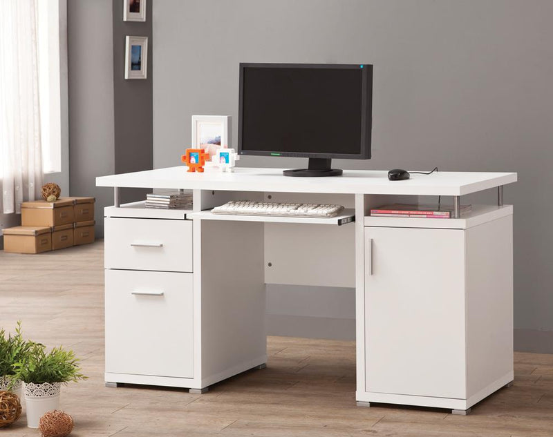 Tracy 2-drawer Computer Desk White - What A Room