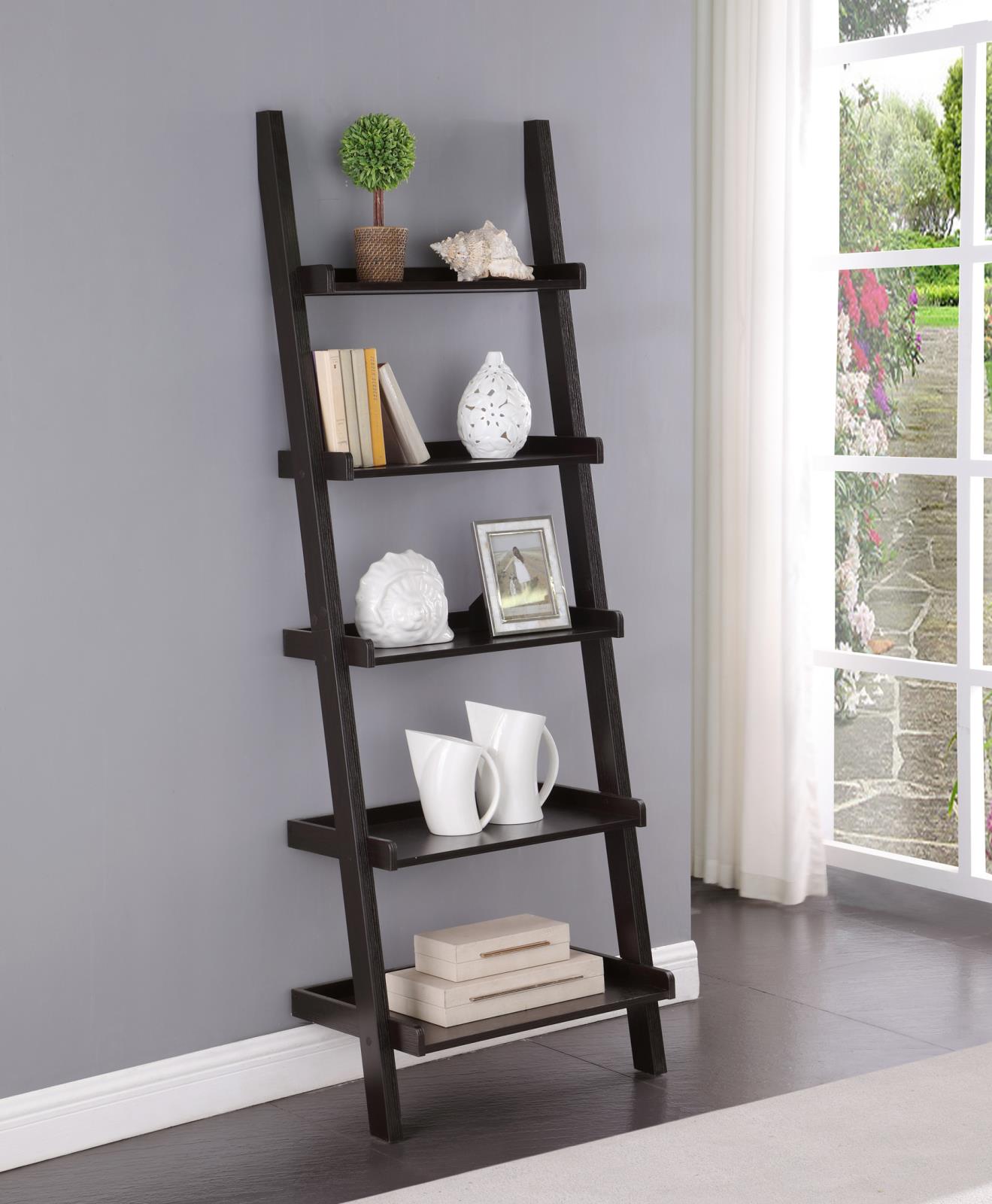Bower 3-piece Storage Ladder Bookcase Set Cappuccino - What A Room
