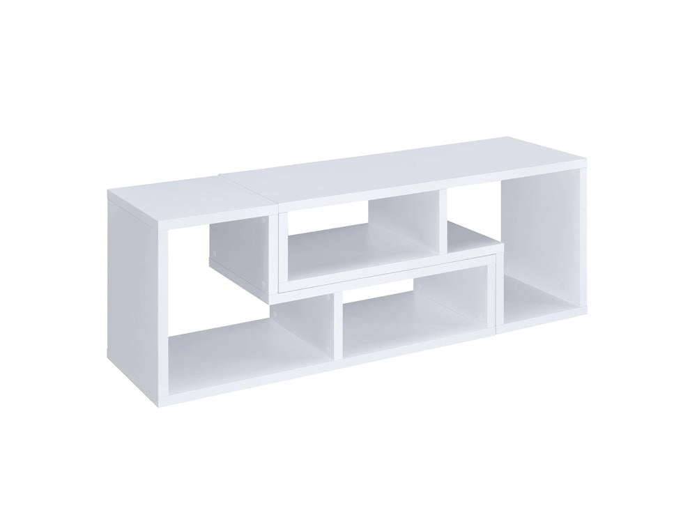 Convertible TV Console and Bookcase White - What A Room
