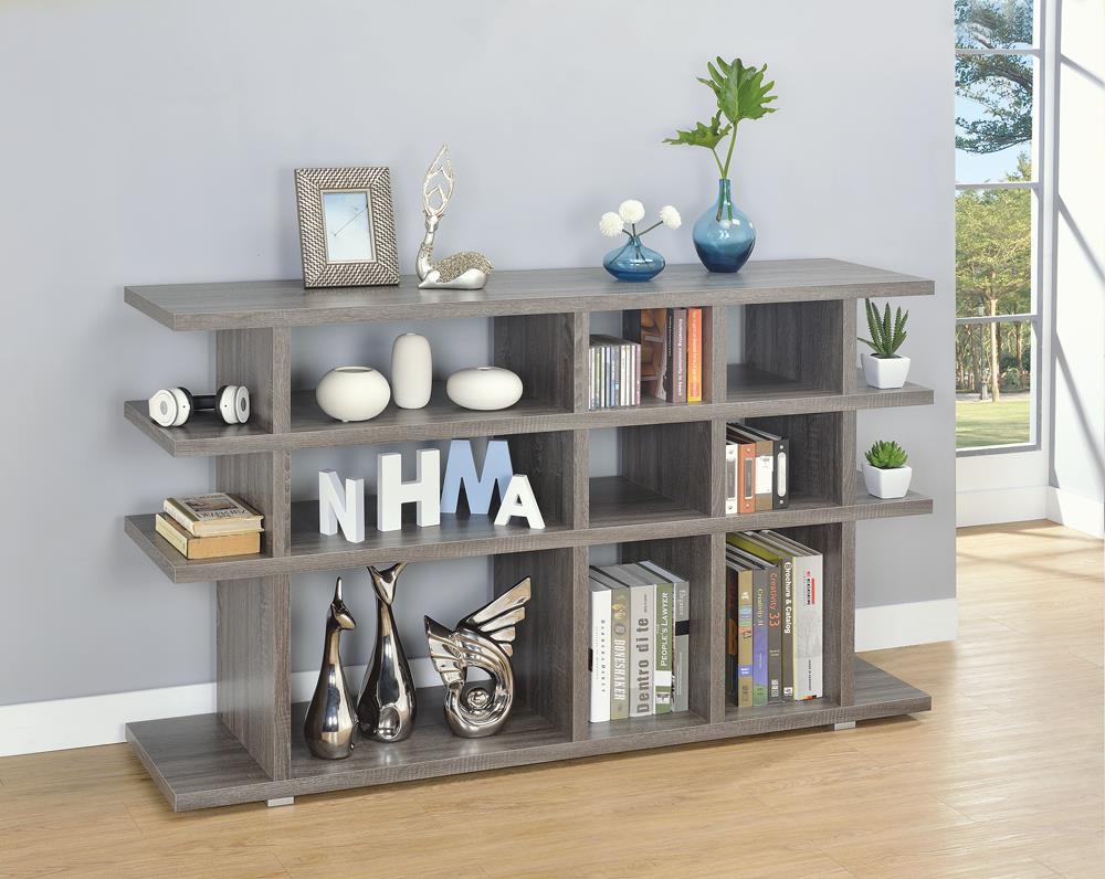 3-tier Bookcase Weathered Grey - What A Room