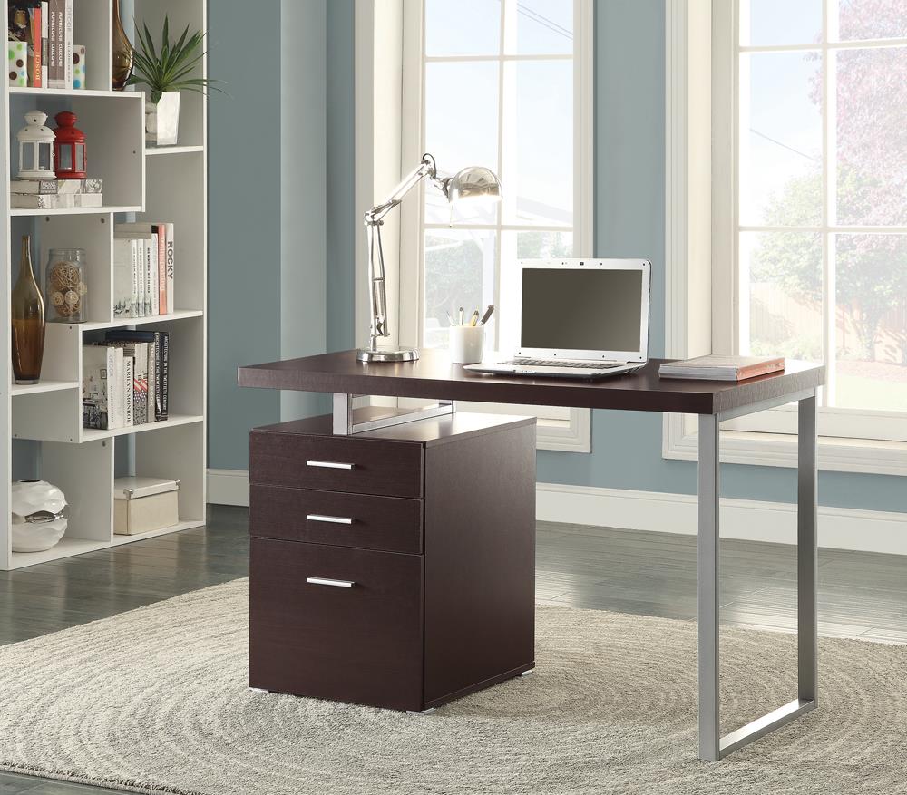 Brennan 3-drawer Office Desk Cappuccino - What A Room