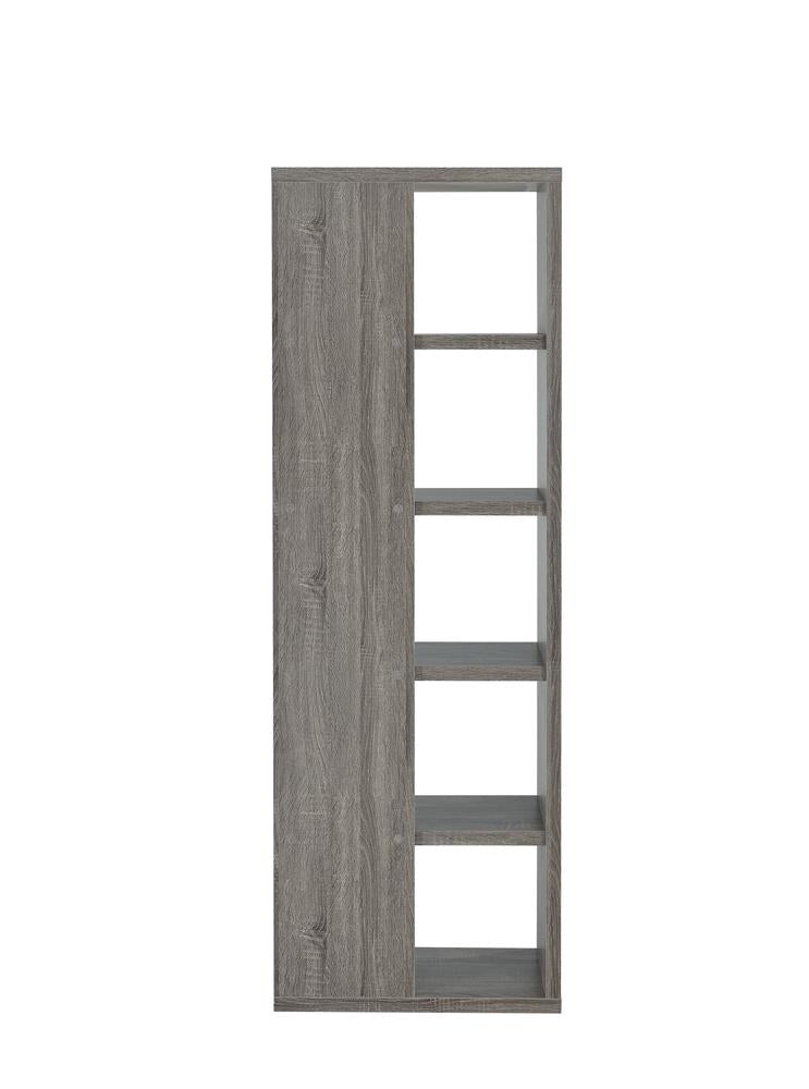 5-tier Bookcase Weathered Grey - What A Room