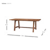 Bedford 79" Rect. Dining Table "A" Base - What A Room