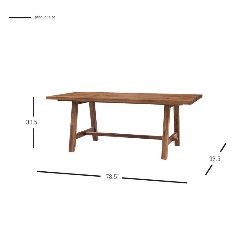 Bedford 79" Rect. Dining Table "A" Base - What A Room