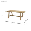 Bedford 79" Rect. Dining Table "A" Base - What A Room