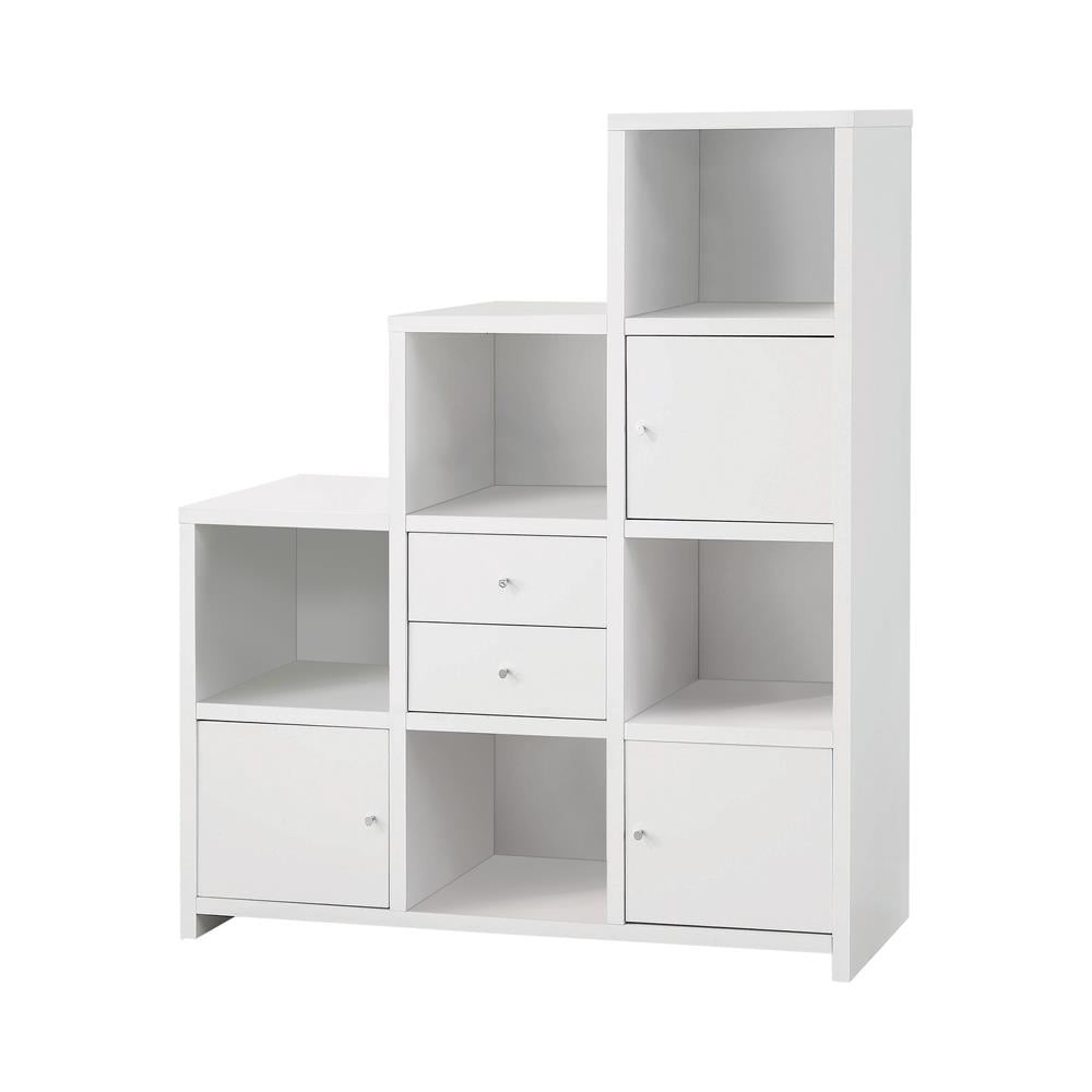 Bookcase with Cube Storage Compartments White - What A Room