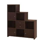 Bookcase with Cube Storage Compartments Cappuccino - What A Room