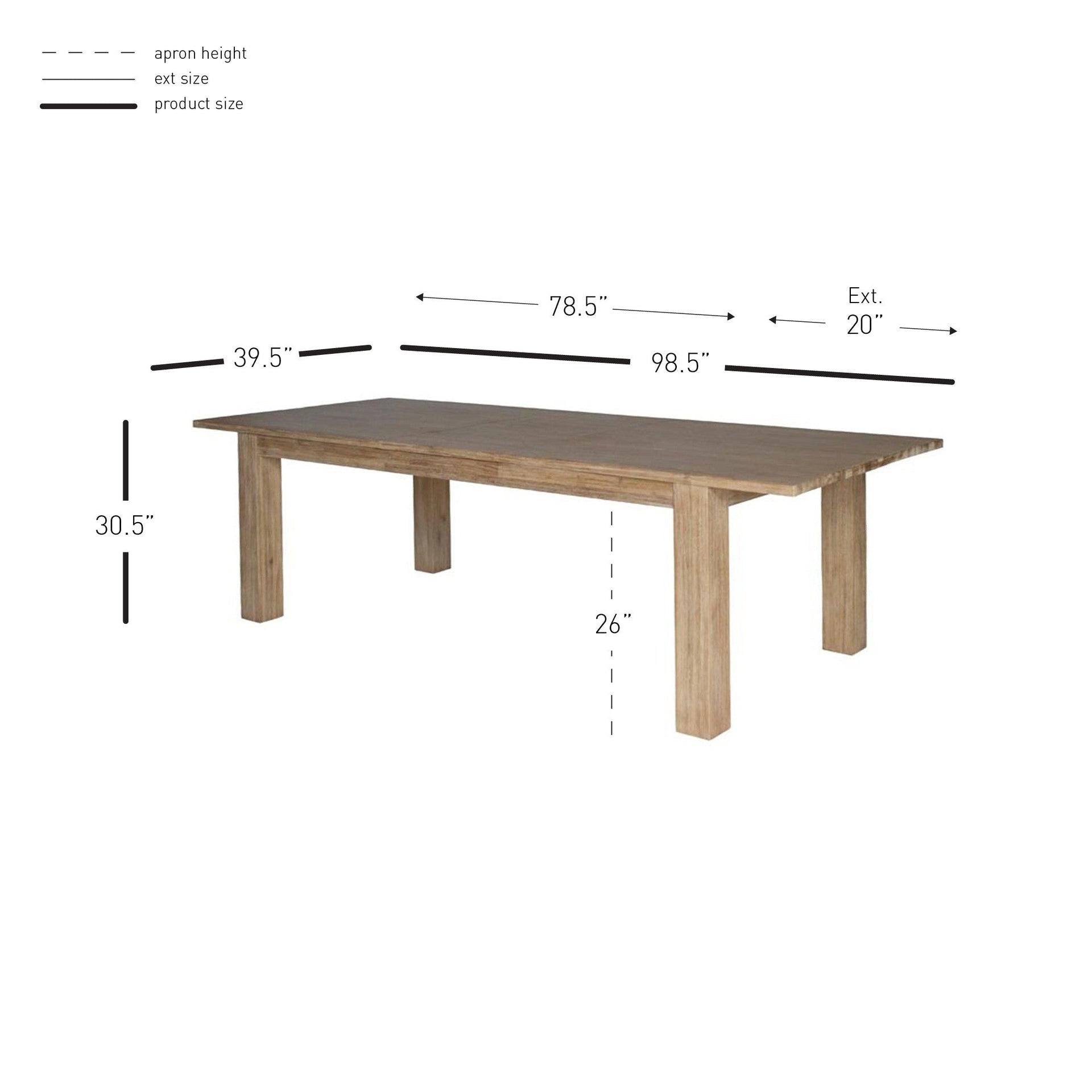 Bedford Butterfly Dining Table w/ 20" Ext. - What A Room