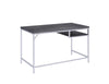 Kravitz Rectangular Writing Desk Weathered Grey and Chrome - What A Room