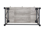 Analiese 3-drawer Writing Desk Grey Driftwood and Black - What A Room