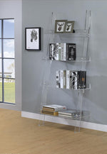 Amaturo 4-shelf Ladder Bookcase Clear - What A Room