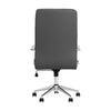 High Back Upholstered Office Chair Grey - What A Room